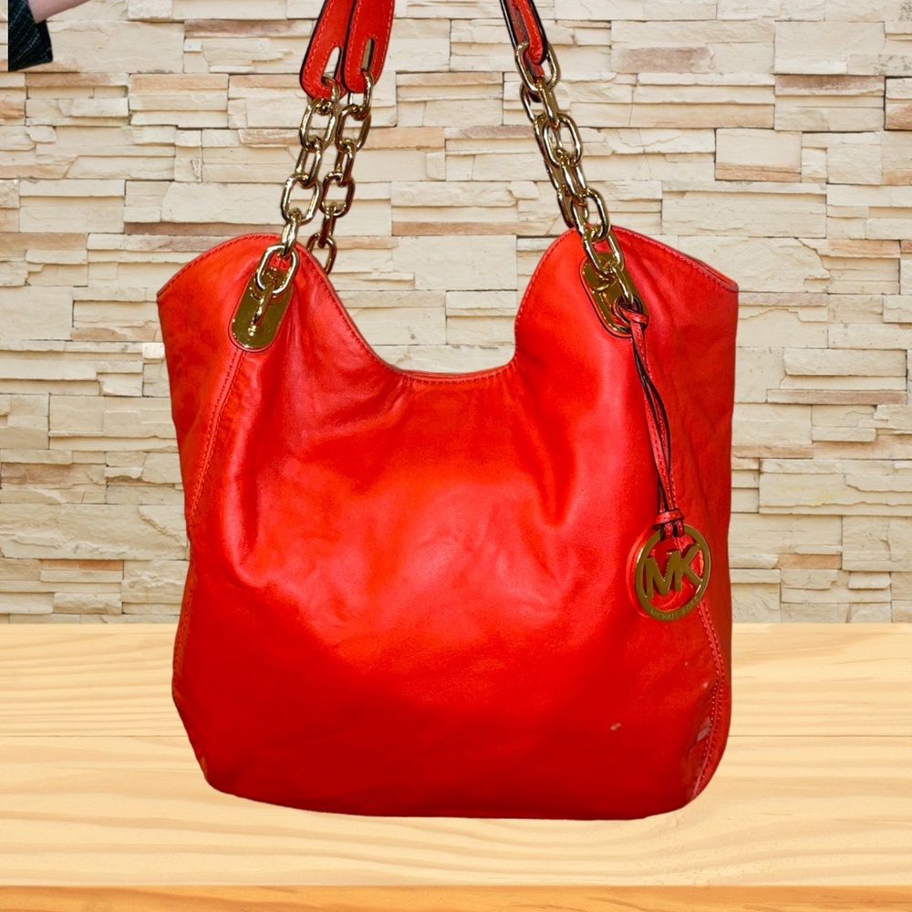 Michael Kors Lillie Shoulder Bag - Mandarin - Picture 3 of 11